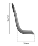 Zappa dx piatto 50x6 e foro 10,5mm adattabile