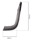 Zappa sx piatto 50x6 e foro 10,5mm adattabile