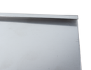 Portatarga con cerniera in acciaio inox 165x165mm
