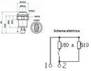 Interruttore a pulsante Pneutron Verde chiaro