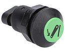 Interruttore a pulsante Pneutron Verde