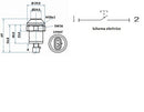Interruttore a pulsante Pneutron Rosso