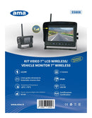 Kit wireless videoretro per trattori con monitor LCD TFT 7"