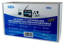 Kit video wireless AHD 7" con camera magnetica a batteria ricaricabile 12-24V