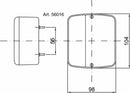 Fanale posteriore alogeno destro 100x50x105mm