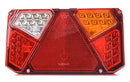 Fanale posteriore LED, lato dx, 12-24V, 242x58,2x134 mm