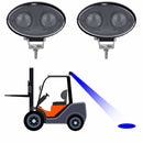 Faro da lavoro ovale 2 LED CREE a lungo raggio blu 10W IP67