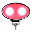 Faro da lavoro ovale 2 LED CREE a lungo raggio rosso 10W IP67