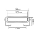 Barra di segnalazione a 6 LED rossa 18W per carrelli elevatori IP67