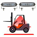 Barra di segnalazione a 6 LED rossa 18W per carrelli elevatori IP67