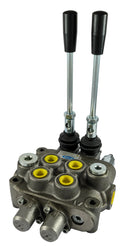 Distributore oleodinamico Ama a 2 leve doppio effetto - 40L