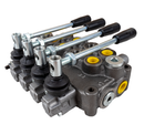 Distributore oleodinamico Ama a 4 leve doppio effetto - 40L