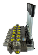 Distributore idraulico da 3/8" a 6 leve doppio effetto 40L