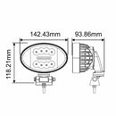 Faro da lavoro a LED ovale 10-36V