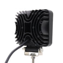 Faro da lavoro a LED quadrato 110x110 mm, 10-36V DC, 27W, 2025LM, raggio ampio/largo, 9 LED