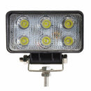 Faro da lavoro 6 LED Epistar a largo raggio freddo 18W IP67