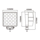 Faro da lavoro 16 LED Epistar a largo raggio freddo 48W IP67