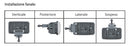 Proiettore a LED 10-30 V con freccia movibile e 4 posizioni di montaggio