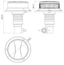 Lampeggiante a 18 LED 12-24V base flessibile