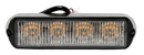 Luce di segnalazione arancio 4 LED 12/24V confezione da 2 pezzi
