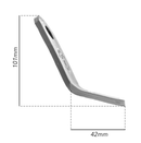 Coltello a Y altezza 42mm lunghezza 114mm