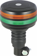 Lampeggiante 12-24V LED verdi e arancioni per segnalazione veicoli al lavoro