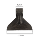 Mazza trincia 137x100mm attacco 40mm e foro 16,5mm
