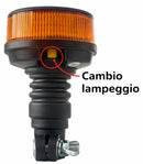 Lampeggiante a LED 12-24V, base ad asta flessibile, 18 LED, IP67