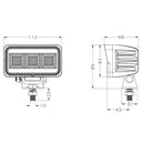 Faro lavoro LED Ama 10-30V DC rettangolare 60W 4620 LM