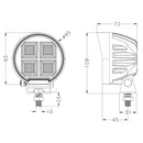 Faro lavoro LED Ama 10-30V DC, 80W, 6400 LM, rotondo