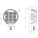 Faro lavoro LED Ama 10-30V DC rotondo 144W 11520 LM