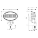Faro lavoro LED 10-30V DC, Ama, 60W, 4620 LM, fascio di luce ampio