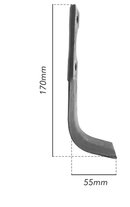 Zappa dx L 170,H 55,s 18,foro 8,5