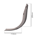 Zappa fresa sx 200x115mm con foro 12,5mm