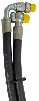 Kit tubi idraulici 3/8" 2SN per terzi punti con valvola di blocco con bocchettone