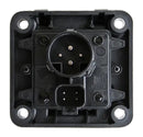 Presa 9 poli ISOBUS Active nera 12V in plastica