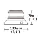 Ama Lampeggiante a led Base piana Arancione