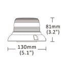 Ama Lampeggiante a led Base magnetica Arancione