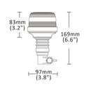 Ama Lampeggiante a led Base flessibile Arancione