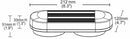 Barra a LED magnetica 12-24V DC 48W