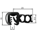 Guarnizione per vetri cabine in rotolo da 5 mt