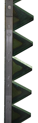 Lama 24 sezioni rigate per motofalciatrice adattabile Gaspardo FBR 1,75m