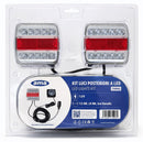Kit magnetico con fanali a led con cavo a 5 poli da 12/4 m