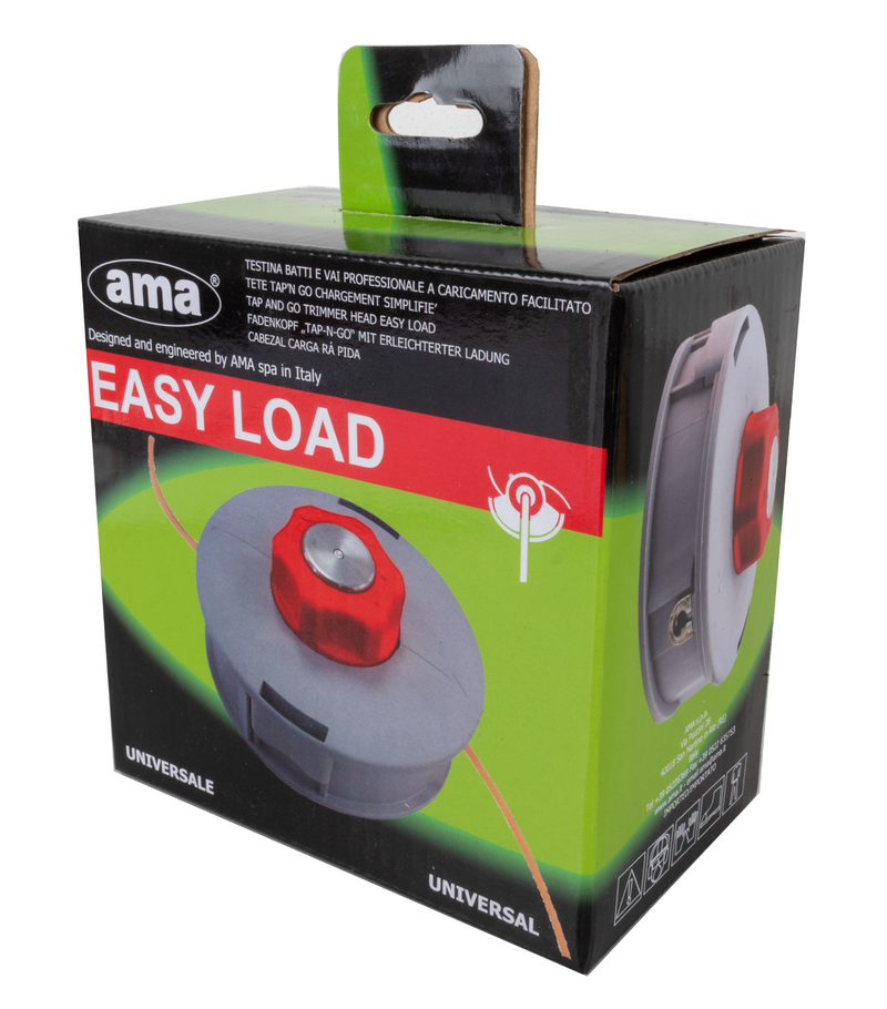 Testina per decespugliatore universale a caricamento facilitato