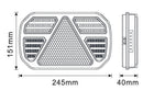 Kit luci posteriori a LED 12/24V cavo 8x2,5 m