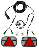 Kit luci posteriori a LED 12/24V cavo 8x2,5 m