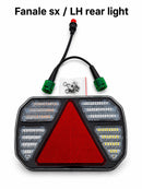 Kit luci posteriori a LED 12/24V cavo 8x2,5 m