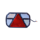 Fanale posteriore LED 12-24V Ama, lato sinistro, 245x40x151 mm