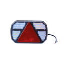 Fanale posteriore LED 12-24V Ama, lato destro, 245x40x151 mm