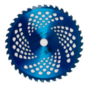 Disco professionale per decespugliatore con 40 denti in tungsteno anodizzato blu Ø esterno 255mm Ø foro 25,4mm per qualsiasi tipo di erba e vegetazione